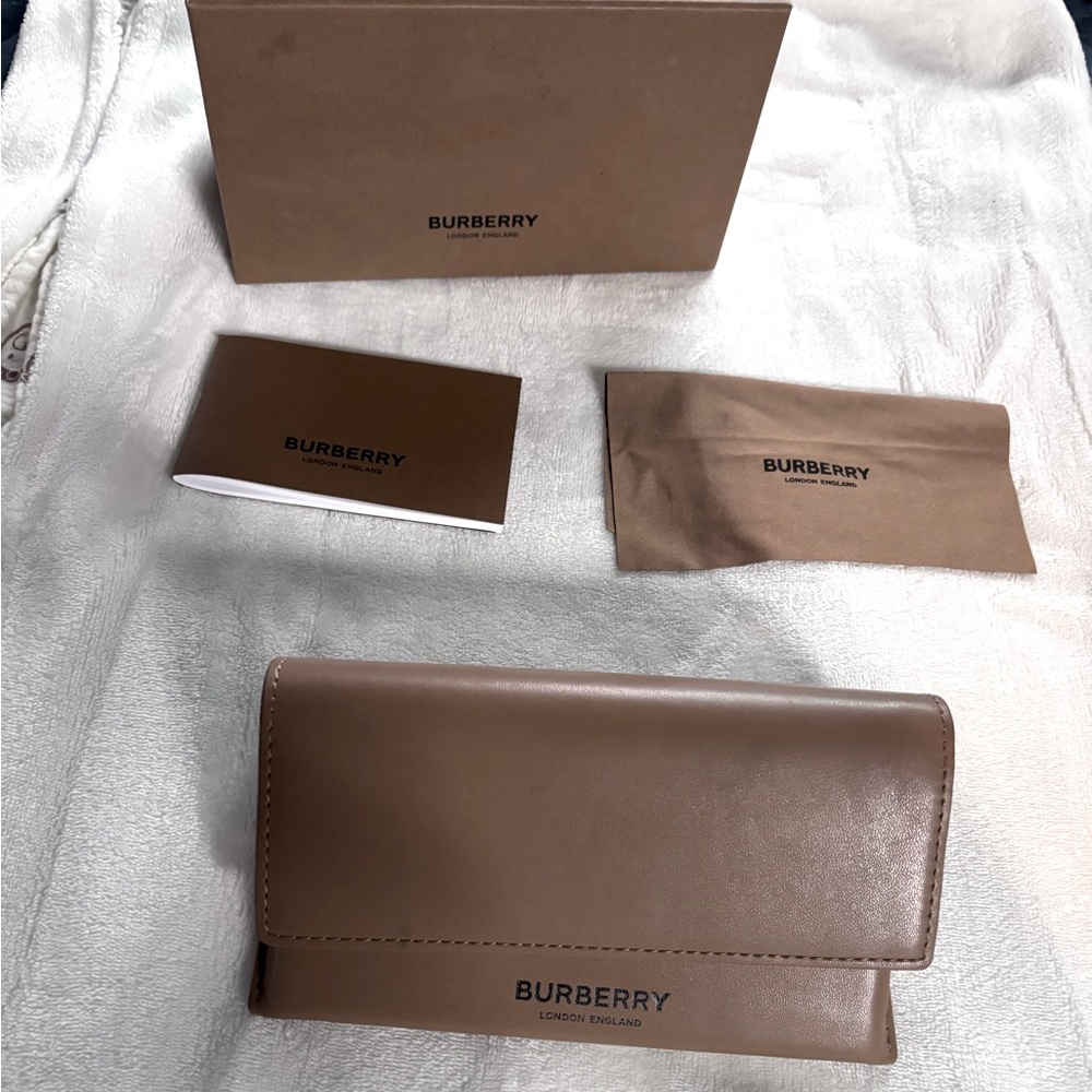 Burberry Tan Leather Clutch